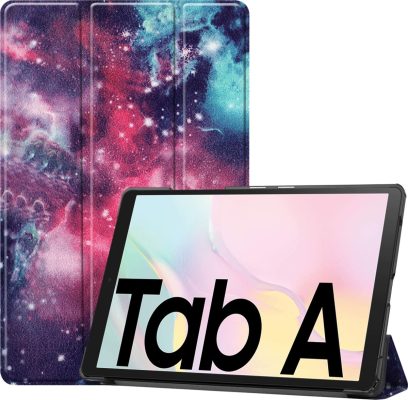 Mobigear Tri-Fold - Coque Samsung Galaxy Tab A7 (2020) Etui - voie Lactée
