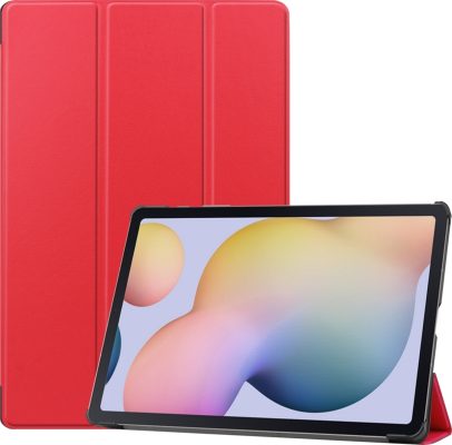 Mobigear Tri-Fold - Coque Samsung Galaxy Tab S8 Plus Etui - Rouge
