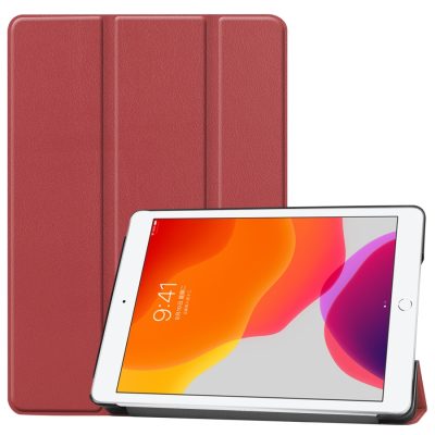 Mobigear Tri-Fold - Coque Apple iPad 8 (2020) Etui - Bordeaux