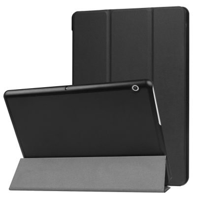 Mobigear Tri-Fold - Coque Huawei MediaPad T3 10 Etui - Noir