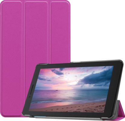 Mobigear Tri-Fold - Coque Lenovo Tab E8 Etui - Violet