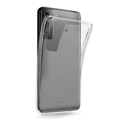 SBS Skinny - Coque Samsung Galaxy S21 Coque arrière en TPU Souple - Transparent