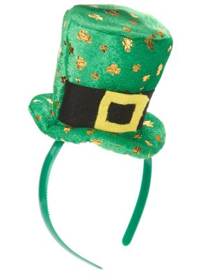 Serre-tête mini chapeau femme Saint Patrick