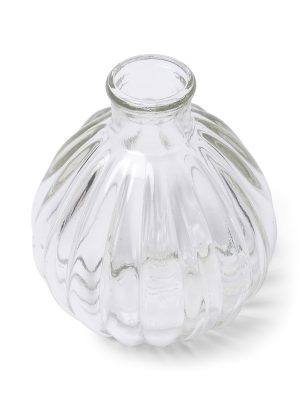 Mini vase en verre rétro 10 cm