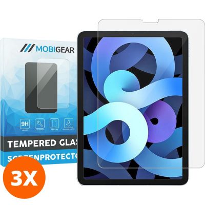 Mobigear - Apple iPad Pro 11 (2018) Verre trempé Protection d'écran - Compatible Coque (Lot de 3)