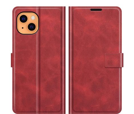 Mobigear Wallet - Coque Apple iPhone 13 Mini Etui Portefeuille - Rouge