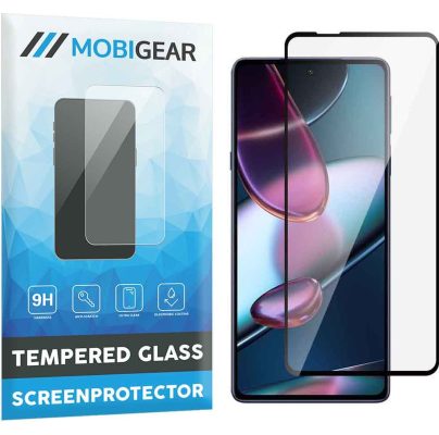 Mobigear Premium - Motorola Edge X30 Verre trempé Protection d'écran - Compatible Coque - Noir