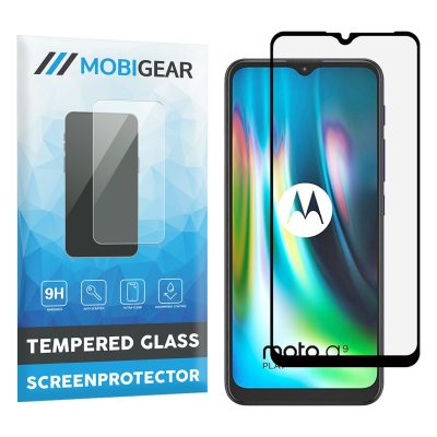 Mobigear Premium - Motorola Moto G9 Play Verre trempé Protection d'écran - Compatible Coque - Noir
