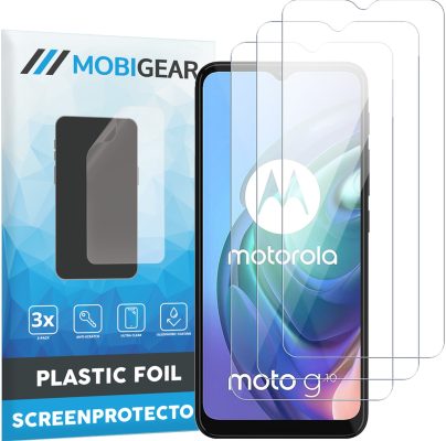 Mobigear - Motorola Moto G10 Protection d'écran Film - Compatible Coque (Lot de 3)