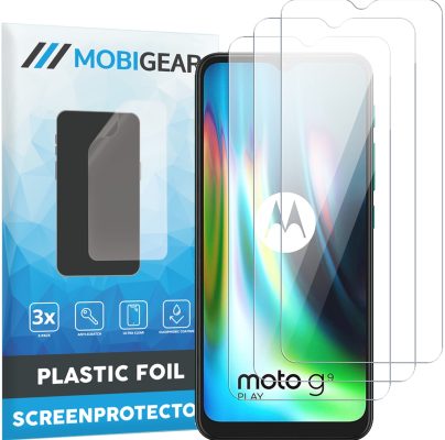 Mobigear - Motorola Moto G9 Play Protection d'écran Film - Compatible Coque (Lot de 3)