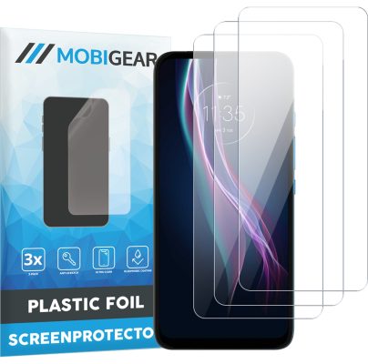 Mobigear - Motorola One Fusion Plus Protection d'écran Film - Compatible Coque (Lot de 3)