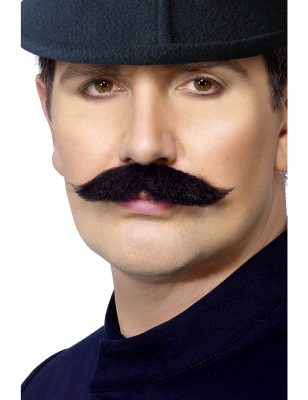 Moustache agent de police anglais adulte