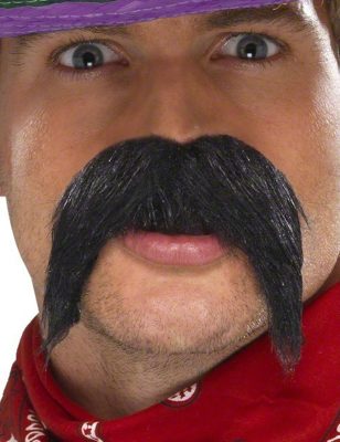 Moustache noire gringo adulte