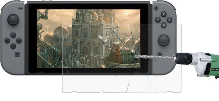Mobigear - Nintendo Switch Verre trempé Protection d'écran - Compatible Coque
