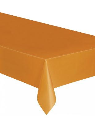 Nappe plastique orange 137 x 274 cm