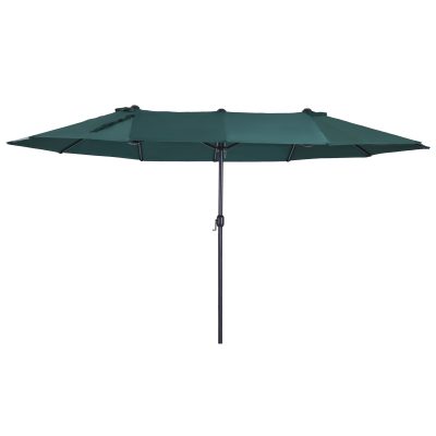 Outsunny Parasol de jardin XXL parasol grande taille 4