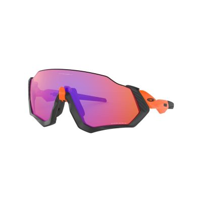 Oakley Flight Jacket Matte Black / Neon Orange Lunettes Prizm Trail