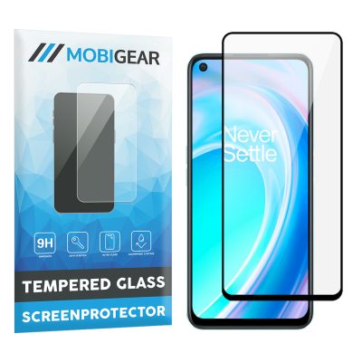 Mobigear Premium - OnePlus Nord CE 2 Verre trempé Protection d'écran - Compatible Coque - Noir