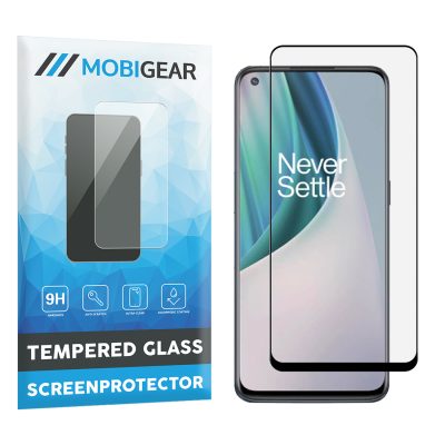 Mobigear Premium - OnePlus Nord N10 5G Verre trempé Protection d'écran - Compatible Coque - Noir