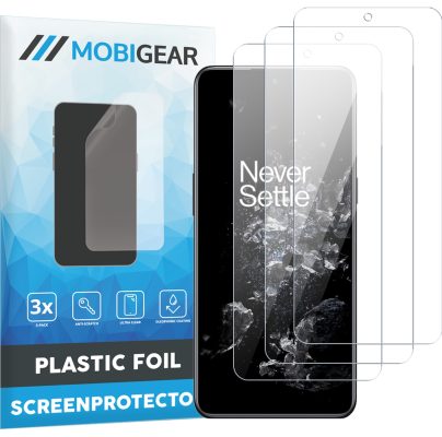 Mobigear - OnePlus 10T Protection d'écran Film - Compatible Coque (Lot de 3)