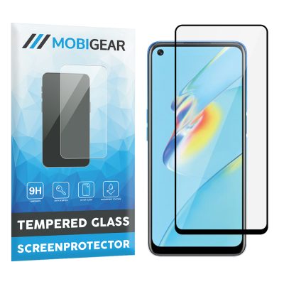Mobigear Premium - OPPO A54 5G Verre trempé Protection d'écran - Compatible Coque - Noir