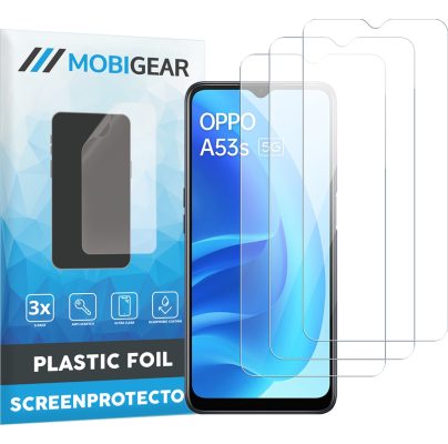 Mobigear - OPPO A53s Protection d'écran Film - Compatible Coque (Lot de 3)
