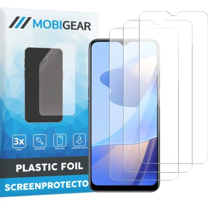 Mobigear - OPPO A54s Protection d'écran Film - Compatible Coque (Lot de 3)