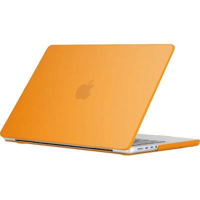 Mobigear Glossy - Apple MacBook Pro 16 Pouces (2021-2023) Coque MacBook Rigide - Orange