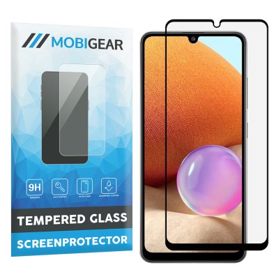 Mobigear Premium - Samsung Galaxy A32 4G Verre trempé Protection d'écran - Compatible Coque - Noir