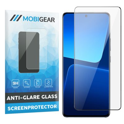 Mobigear Premium - Xiaomi 13 Verre trempé Protection d'écran Empreinte digitale - Compatible Coque - Noir