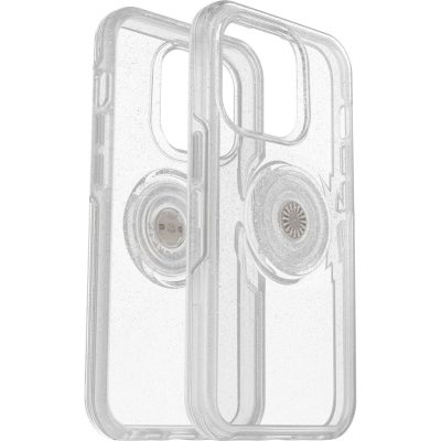 Otterbox Symmetry Pop - Coque Apple iPhone 14 Pro Coque Arrière Rigide Antichoc - Transparent