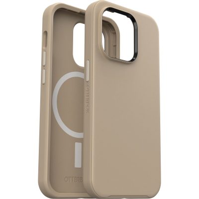 Otterbox Symmetry - Coque Apple iPhone 14 Pro Coque Arrière Rigide Antichoc Compatible MagSafe - Beige