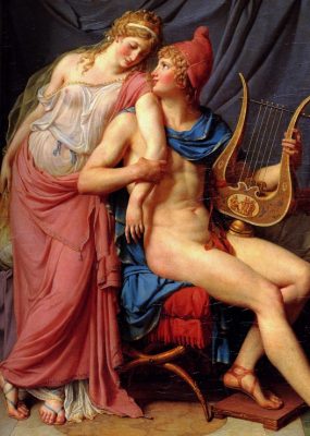 Puzzle Jacques-Louis David: L'amour d'Hélène et Paris (détail)