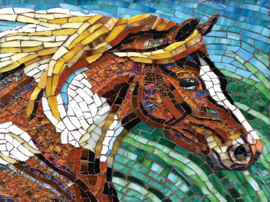 Puzzle Cynthie Fisher - Stained Glass Horse SunsOut