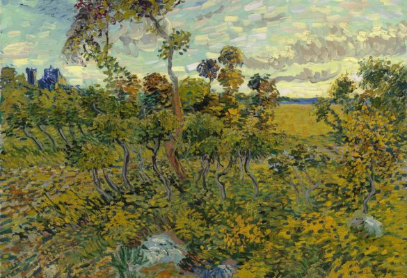 Puzzle Pièces XXL - Van Gogh Vincent : Coucher de Soleil à Montmajour