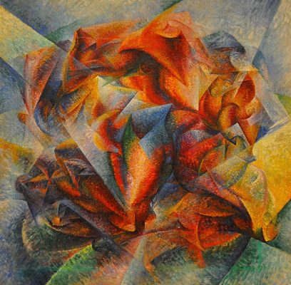 Puzzle Umberto Boccioni : Dinamismo di un ciclista è un dipinto