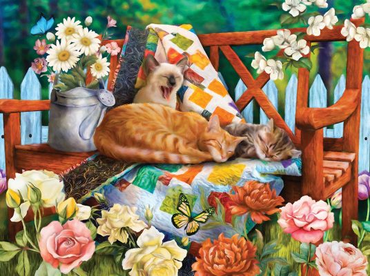 Puzzle Garden Cats SunsOut