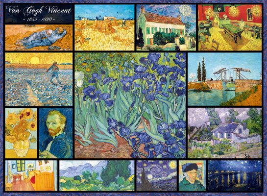 Puzzle Collage - Vincent Van Gogh Bluebird Puzzle