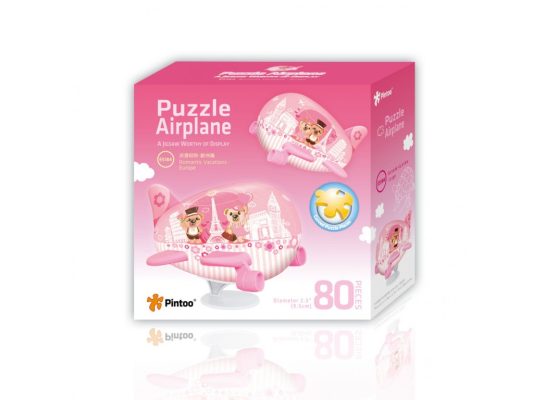 Puzzle 3D Avion - Vacances Romantiques en Europe Pintoo