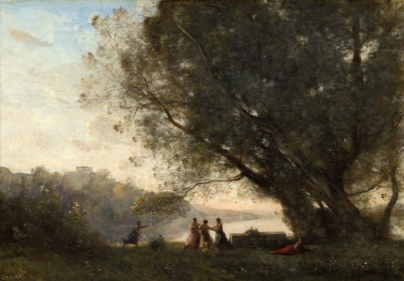Puzzle Jean-Baptiste-Camille Corot : Danse sous les Arbres au Bord du Lac