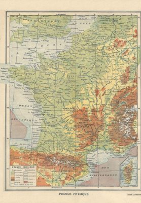 Puzzle Carte de la France Physique - Larousse