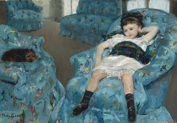 Puzzle Mary Cassatt : Petite Fille dans un Fauteuil Bleu