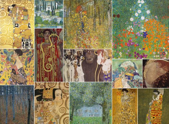 Puzzle Gustave Klimt - Collage Bluebird Puzzle