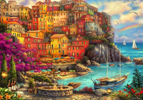Puzzle Chuck Pinson - A Beautiful Day at Cinque Terre Grafika Kids