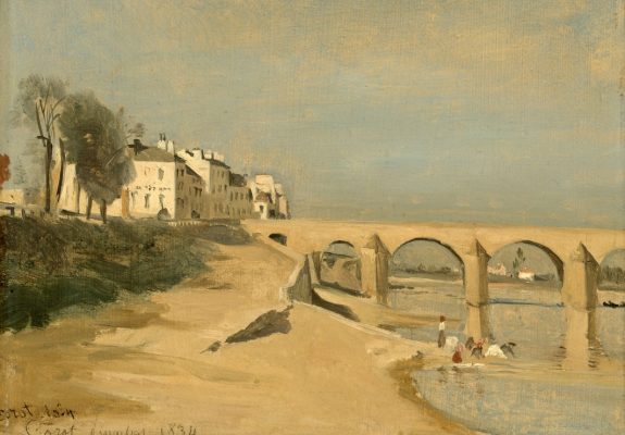 Puzzle Jean-Baptiste-Camille Corot : Pont sur la Saône à Mâcon