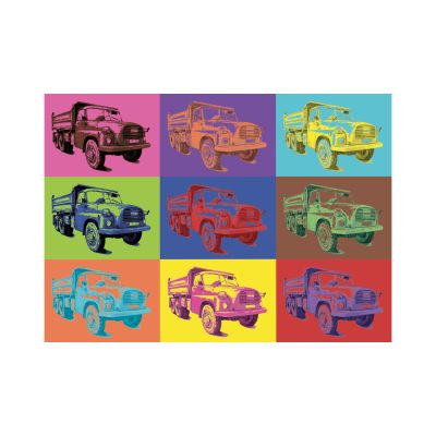 Puzzle Pop Art - Tatra Dino