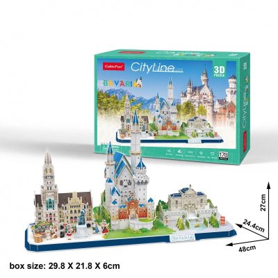 Puzzle 3D - Cityline - Bavaria Cubic Fun