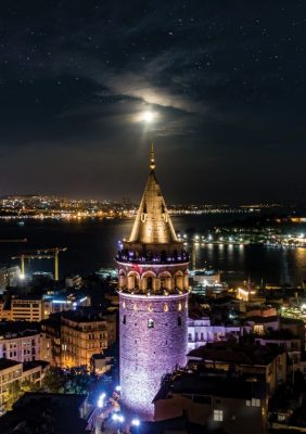 Neon Puzzle - Galata Tower Art Puzzle