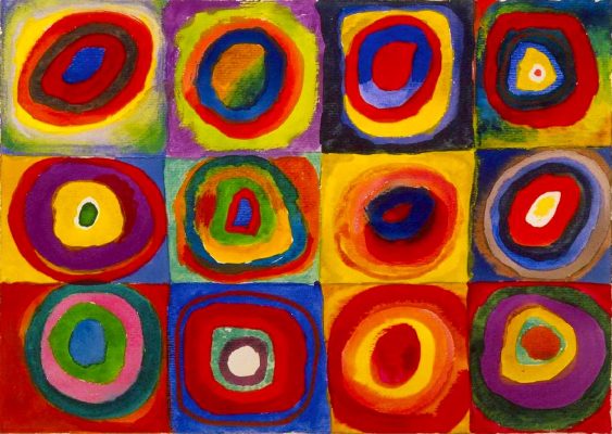 Puzzle Vassily Kandinsky - Color Study: Squares with Concentric Circles