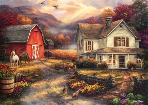 Puzzle Chuck Pinson - Relaxing on the Farm Grafika
